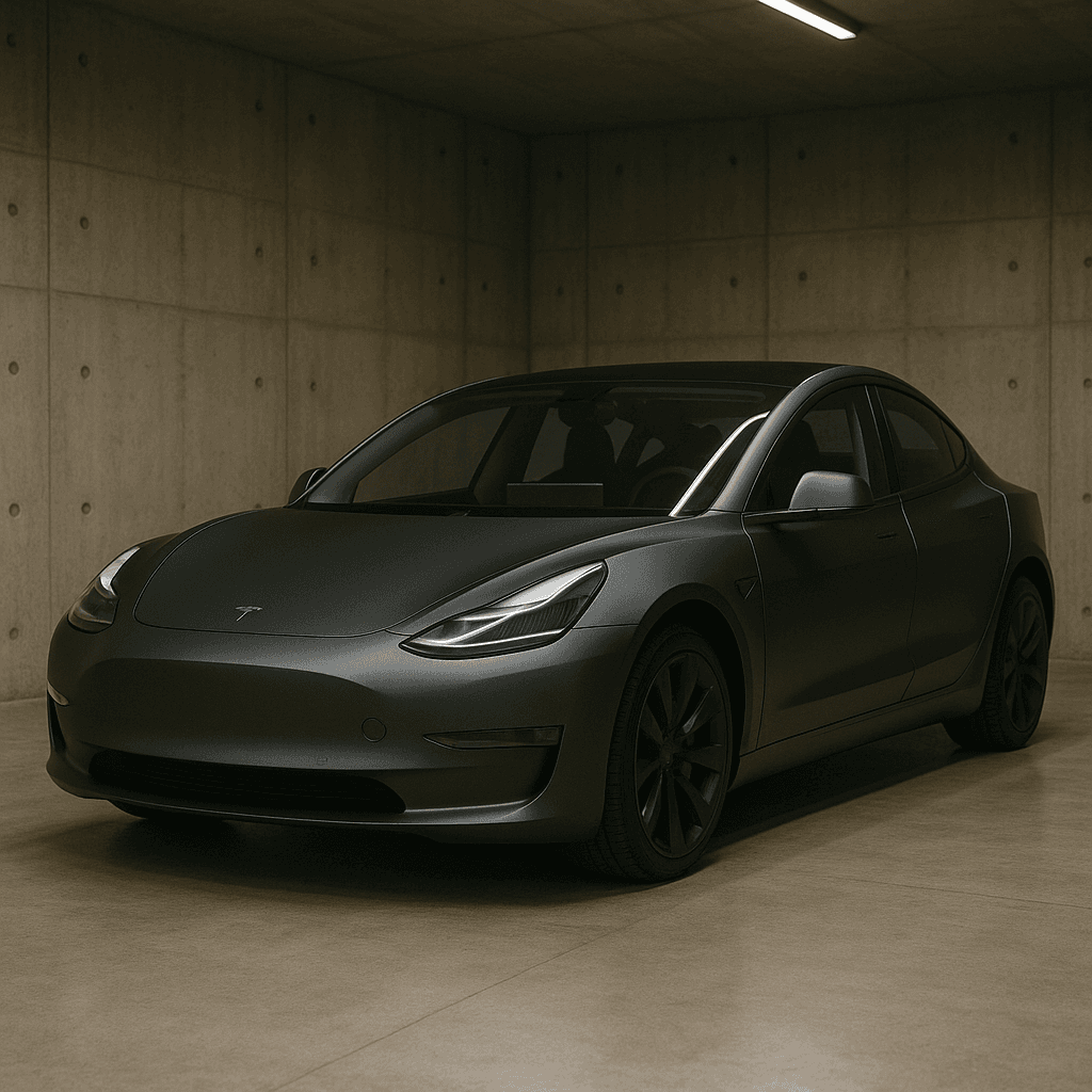 Tesla Model 3 after wrap
