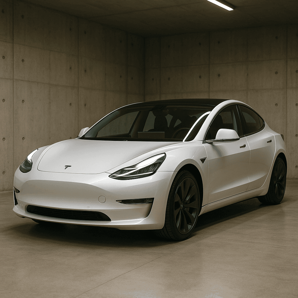 Tesla Model 3 before wrap
