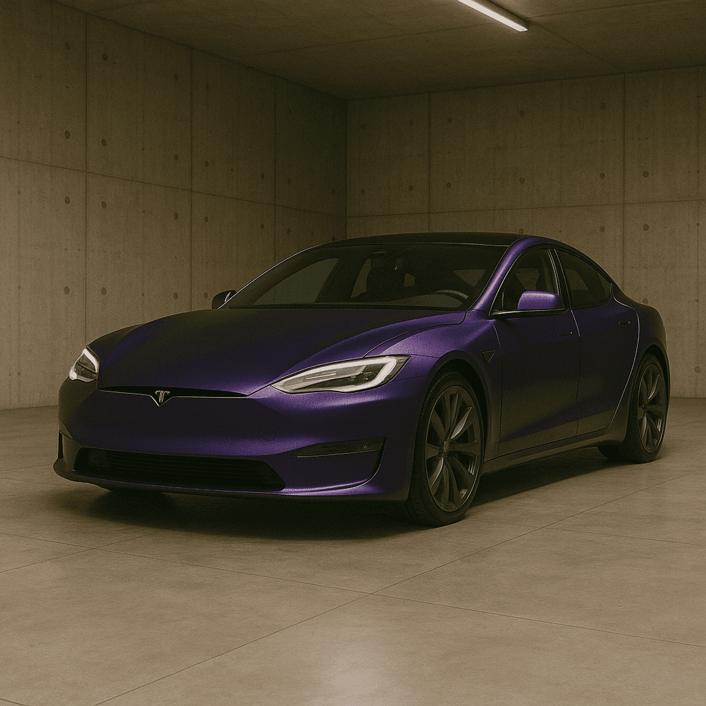 Tesla Model S - Satin Pearl White